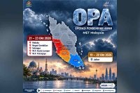 Jabatan Meteorologi Malaysia (MET Malaysia) memaklumkan Operasi Pembenihan Awan (OPA) dilaksanakan di beberapa negeri dan lokasi terpilih bermula Isnin bagi meningkatkan taburan hujan.