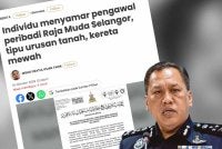 Laporan Sinar Harian pada Isnin. Gambar kecil: Rusdi 