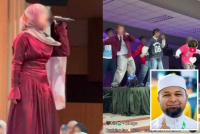 penganjuran acara Malam Seribu Bintang di Kolej Melati, Universiti Teknologi MARA (UiTM) Shah Alam baru-baru ini.Gambar kecil: Dr. Aubidullah Fahim