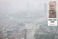 Keadaan jerebu yang menyelubungi ibu negara sehingga menjejaskan jarak penglihatan menyebabkan Menara Berkembar Petronas (KLCC) tidak kelihatan ketika tinjauan Bernama pada 18 Oktober lalu. Foto fail Bernama