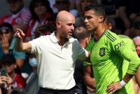 Ten Hag menyifatkan Ronaldo mengecewakan pasukan United pada 2022. Foto: AFP