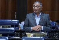 Shamsul Anuar ketika sesi Pertanyaan-Pertanyaan Bagi Jawab Lisan sempena Mesyuarat Ketiga, Penggal Kelima, Parlimen ke-15 di Bangunan Parlimen hari ini. Foto: Bernama 