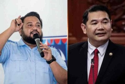 Dzul Hilmi Zainol (kiri) dan Rafizi.