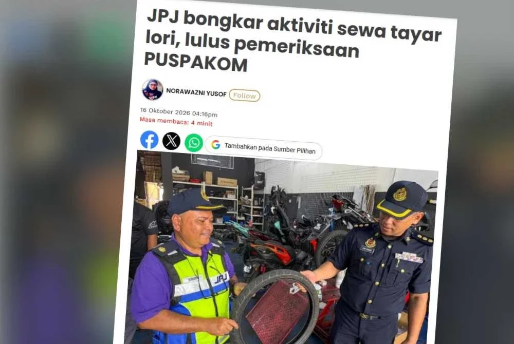 Laporan Sinar Harian pada 16 Oktober 2026.