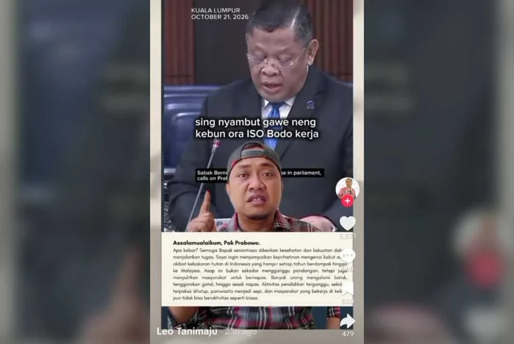 Jerebu: Ahli Parlimen Malaysia luah perasaan kepada Prabowo dalam bahasa Jawa Jerebu: Ahli Parlimen Malaysia luah perasaan kepada Prabowo dalam bahasa Jawa