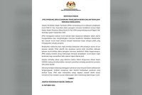 Kenyataan media dakwaan penglibatan murid dalam penyajian minuman beralkohol.