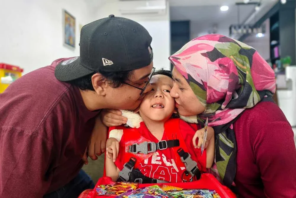 Ameer Adwan dan Ummi Syahira sentiasa berusaha memberikan yang terbaik untuk Eilman