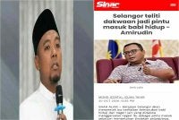 Muhammad Faizzuddin (kiri) mahu kerajaan negeri Selangor memberikan penjelasan mengenai kemasukan babi hidup bagi meredakan keresahan awam.