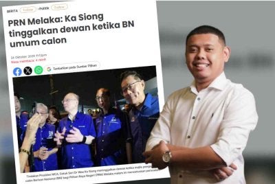 Laporan Sinar Harian dan Danish (kanan)