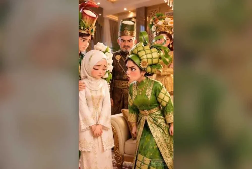 Kisah cinta nasi himpit dan lemang yang dijana AI mencuri perhatian ramai di media sosial.