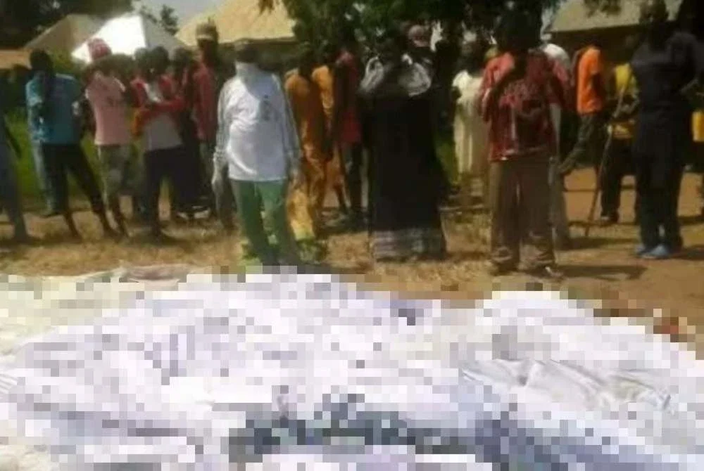 Sekurang-kurangnya 58 mayat ditemukan selepas sekumpulan lelaki bersenjata yang tidak dikenali menyerang sebuah komuniti. Foto Agensi