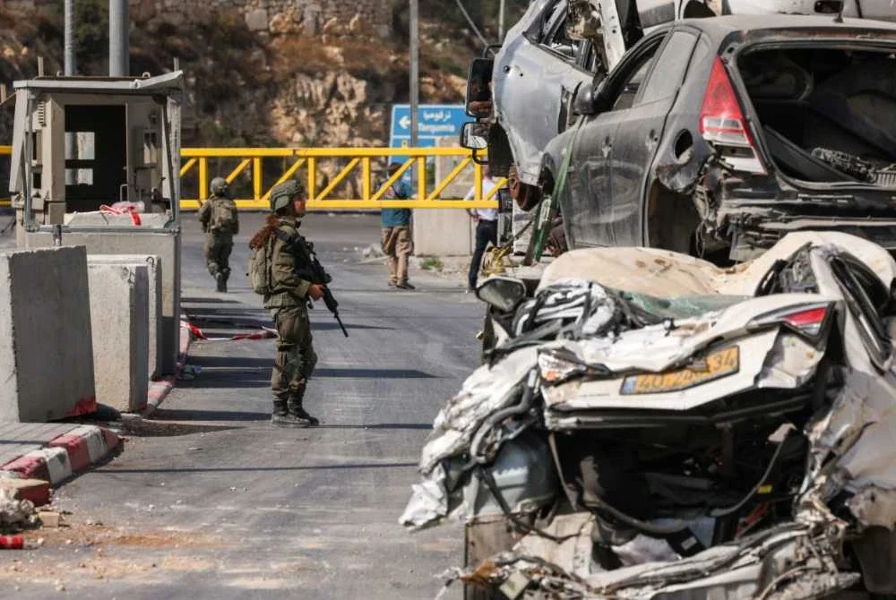 Laluan masuk ke Hebron kini berada di bawah kawalan ketat tentera Israel. Foto AFP