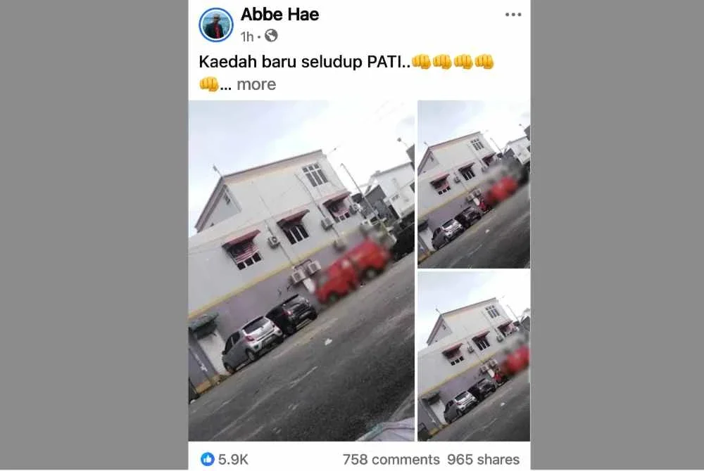 Tangkap layar satu hantaran aktivis masyarakat, Abbe Hae berhubung dakwaan taktik baharu membawa PATI menggunakan van kurier mencetuskan perhatian pengguna media sosial.