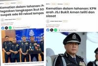 Laporan Sinar Harian berhubung kes kematian dalam tahanan