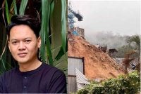Andika (kiri) mahu Kerajaan Pulau Pinang menarik balik semua kelulusan projek pembangunan di kawasan lereng bukit di seluruh negeri.