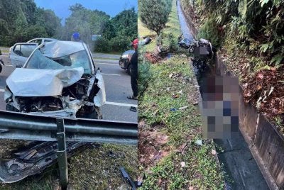 Mangsa berusia 34 dan 50 tahun disahkan meninggal dunia di tempat kejadian selepas mengalami kecederaan parah pada bahagian kepala serta kaki kanan. Foto hiasan