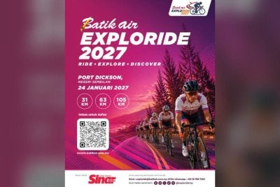 Batik Air Exploride 2027 bakal berlangsung di Port Dickson, Negeri Sembilan pada 24 Januari tahun hadapan.