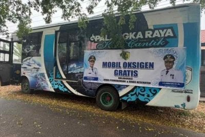 Perkhidmatan itu bertujuan membantu orang ramai terutamanya mereka yang mengalami masalah pernafasan atau memerlukan bantuan oksigen disebabkan kualiti udara yang tidak sihat. - Foto Agensi