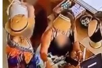 Peniaga tempatan meneliti rakaman CCTV bagi mengenal pasti individu yang disyaki terlibat sebelum menyebarkan gambar mereka di media sosial. Foto: Agensi