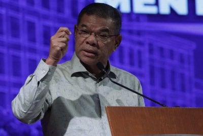 Saifuddin Nasution ketika berucap pada Majlis Perhimpunan Bulanan KDN Bagi Bulan Oktober 2026 di Auditorium Kompleks Setia Perkasa. Foto Bernama
