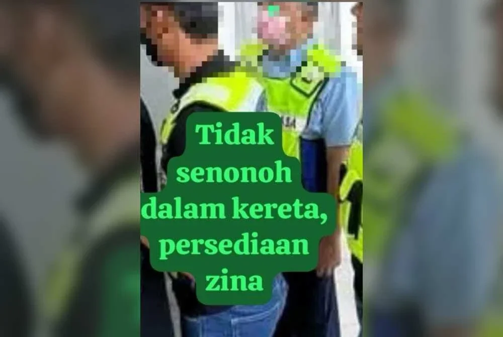 Operasi rondaan JAINJ membawa kepada penahanan pasangan yang disyaki melakukan persediaan persetubuhan luar nikah di dalam sebuah kereta. - Foto JAINJ