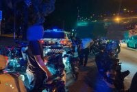Motosikal yang diperiksa oleh pihak berkuasa dalam operasi pada Khamis. Foto: Ihsan PDRM