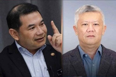 Rafizi (kiri) dan Victor Chin.
