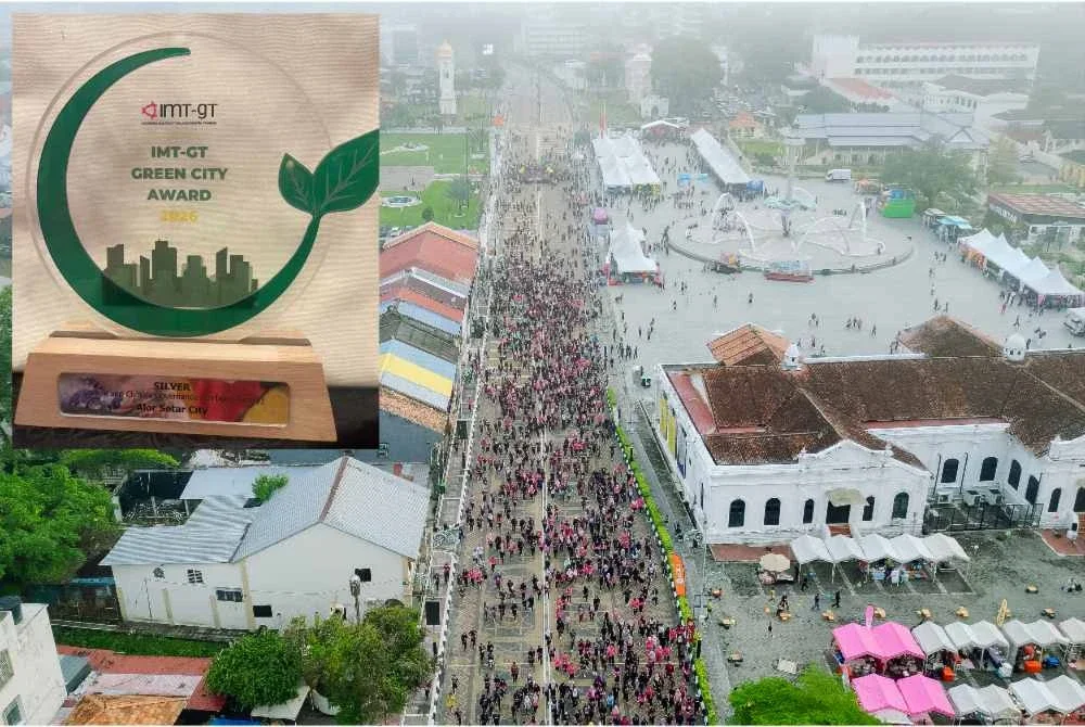 Bandar Raya Alor Setar menerima IMT-GT Green City Award bagi kategori Perak – Karbon dan Iklim dalam mesyuarat peringkat menteri di Medan, Indonesia pada 9 September lalu.